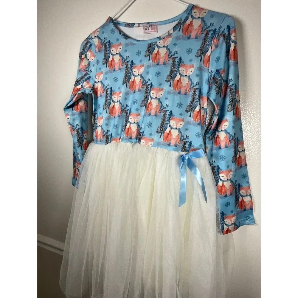 Pete + Lucy Dress Bundle‎ Girls 10/12 Fox Cactus Rainbow Unicorn Kitty Cat